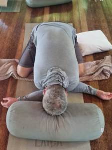 Slow Yin Yoga Posture for Relaxation and Connective Tissue Release