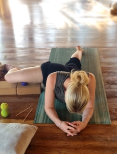 Yin Yoga MyoYin Technique for Deep Fascia Release Using Massage Ball