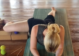 Yin Yoga MyoYin Technique for Deep Fascia Release Using Massage Ball