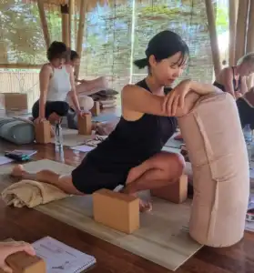 Yin Yoga Pose for Fascia Release Deep Hip Opening for Myofascial Tension Yin Yoga Pose for Fascia Release Deep Hip Opening for Myofascial Tension.